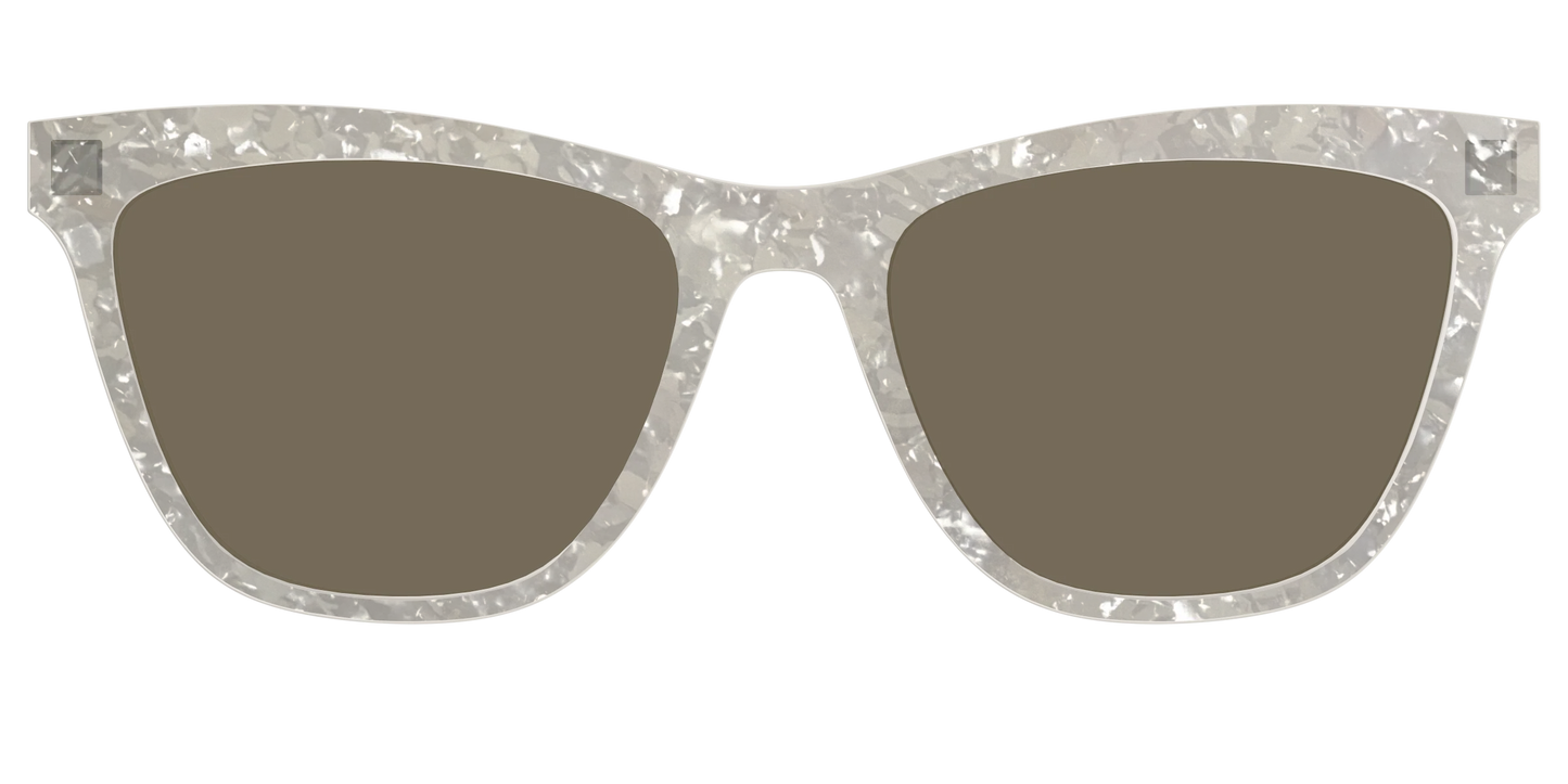 The Polarized White Quartz Pearl Sun Top
