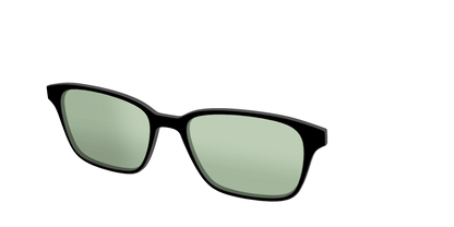 The Black With Sage Green Lens