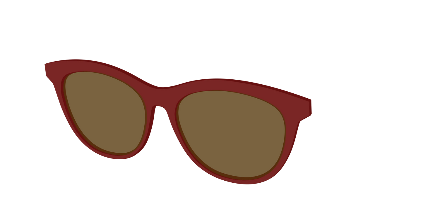 The Polarized Burgundy Sun Top
