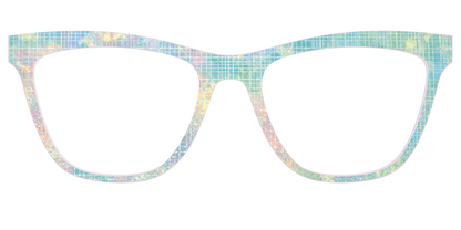 The Pastel Gradient with Holographic Hatching
