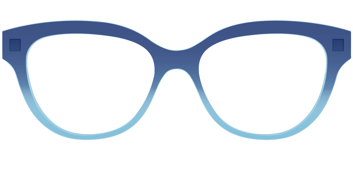 The Indigo to Sky Blue Gradient Crystal