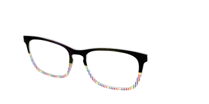 The Chic Pride Stripes Crystal with Gold Foil