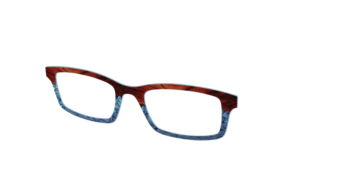 The Blue Wood Waves Crystal