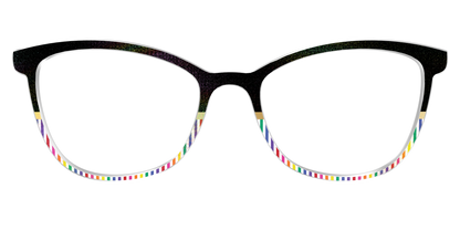 The Chic Pride Stripes Crystal with Gold Foil