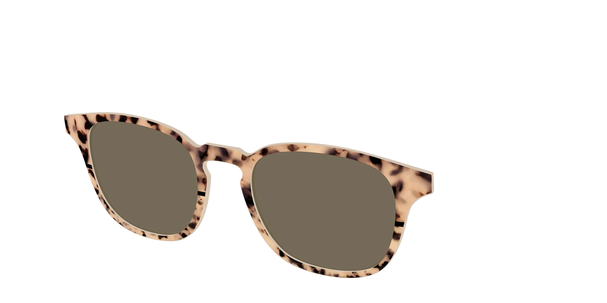 The Polarized Bisque Tortoise Split Sun Top