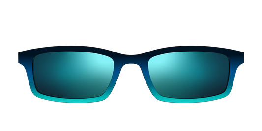 The Polarized Royal Blue to Seafoam Gradient Sun Top