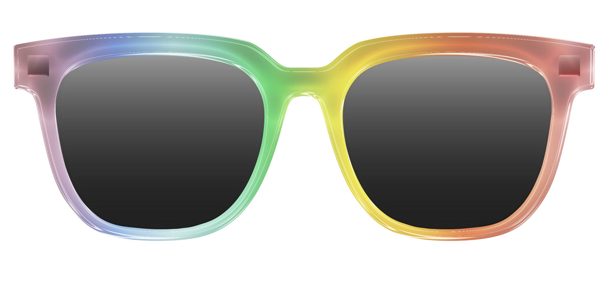 The Polarized Rainbow Gradient Sun Top
