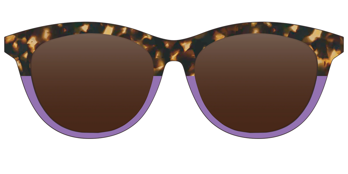 The Polarized Lavender Tortoise Split Sun Top