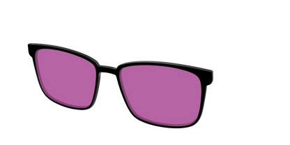 The Black with Violet Golf Lens