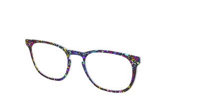 The Rainbow Splatter Black
