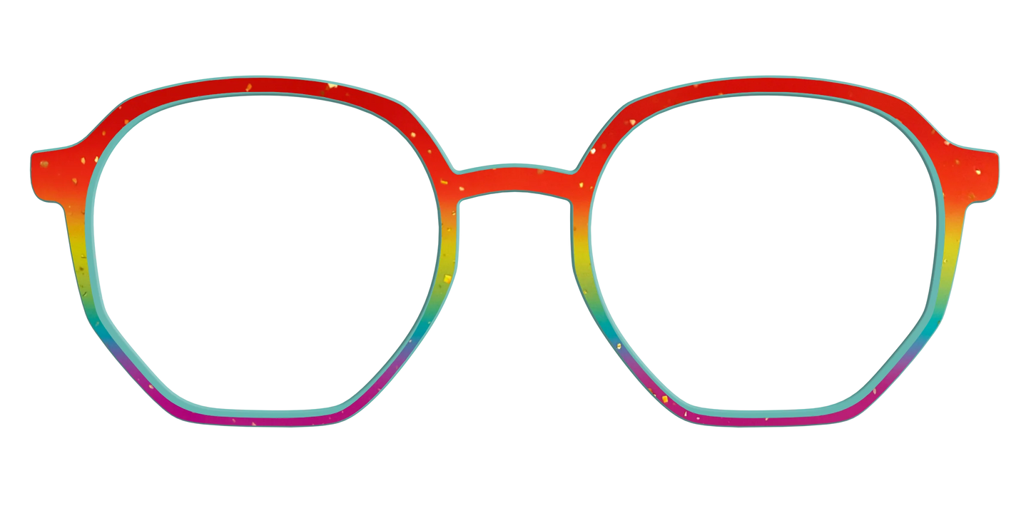 The Spectrum Gradient with Gold Flakes