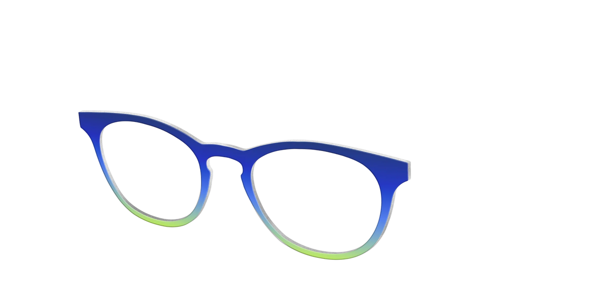The Sapphire to Chartreuse Gradient