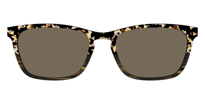 The Polarized Caramel Tortoise Horn Split Sun Top