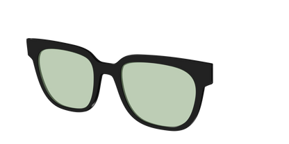 The Black With Sage Green Lens