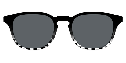 The Polarized Checkerboard Fade Sun Top