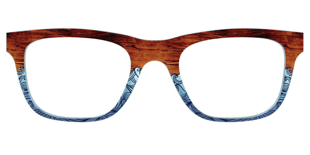 The Blue Wood Waves Crystal