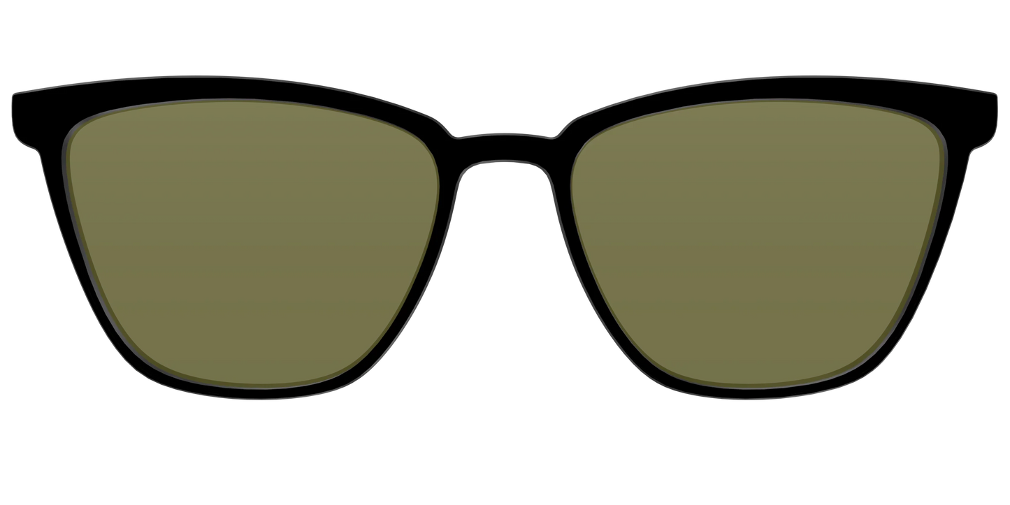 The Black with Green Racquet Sport Lens