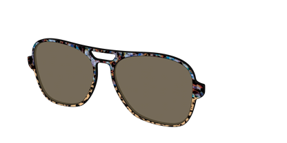 The Polarized Oasis Tortoise Split Sun Top