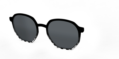 The Polarized Checkerboard Fade Sun Top