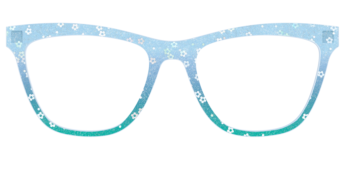 The Sky Blue Crystal with Daisy Glitter