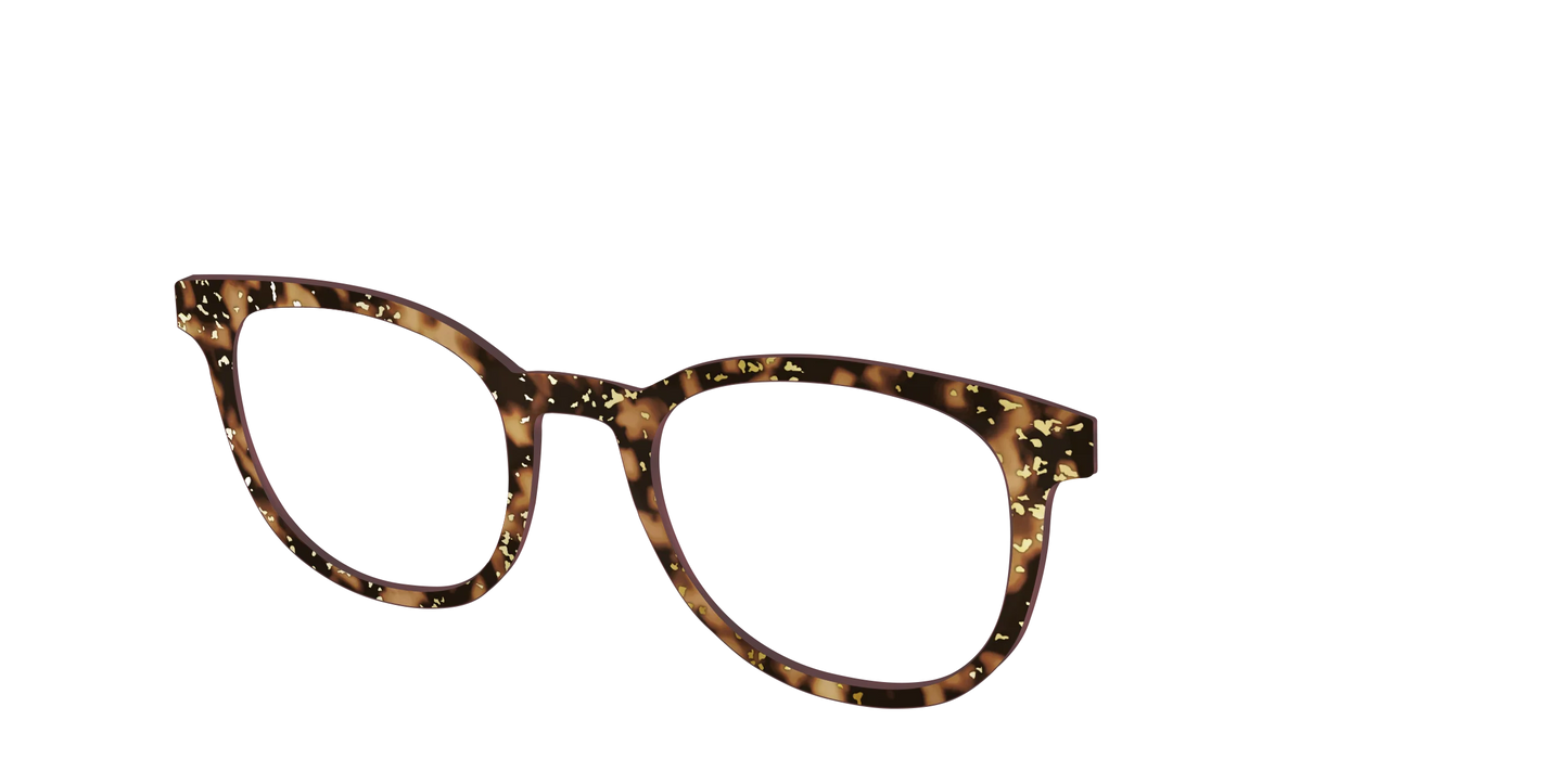 The Sandalwood Tortoise with Gold Foil