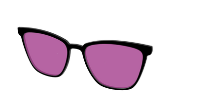 The Black with Violet Golf Lens