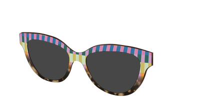 The Polarized Summer Stripes Tortoise Sun Top