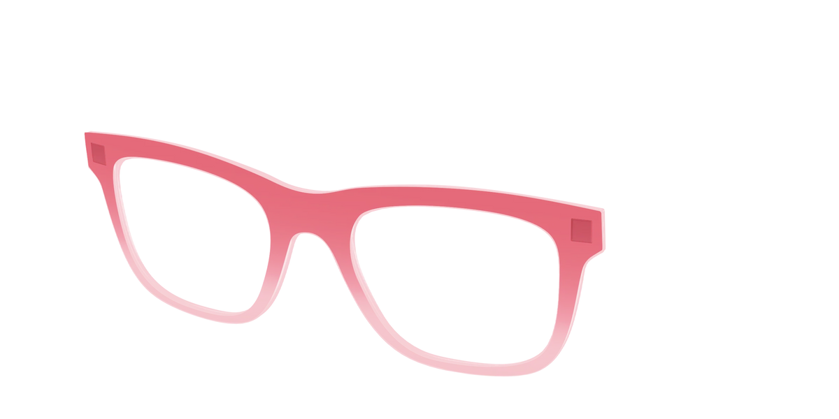 The Red to Coral Gradient Crystal