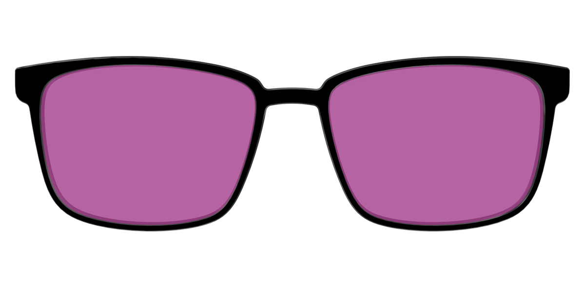 The Black with Violet Golf Lens