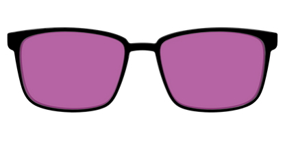 The Black with Violet Golf Lens
