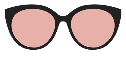The Black With Coral Pink Lens