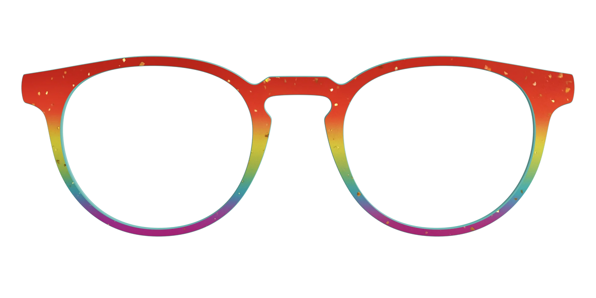 The Spectrum Gradient with Gold Flakes