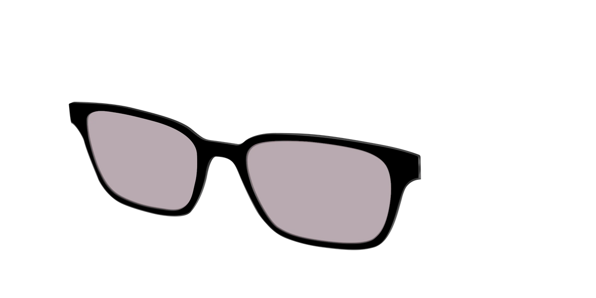 The Black with Gray Gaming Lens