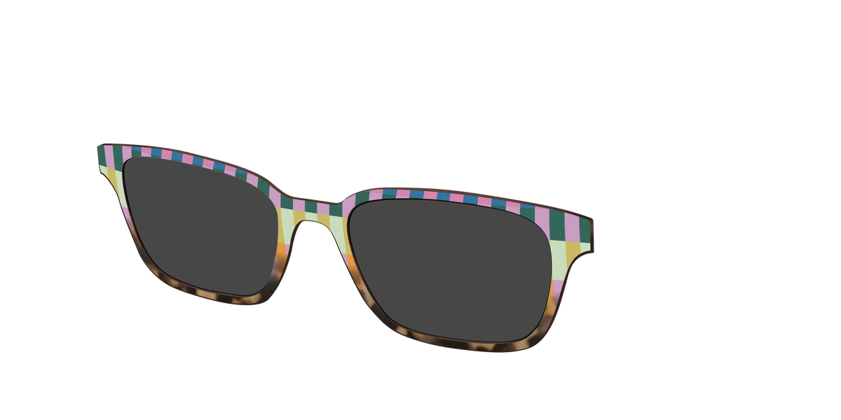 The Polarized Summer Stripes Tortoise Sun Top