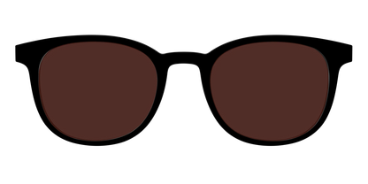 The Black with Brown Golf Lens
