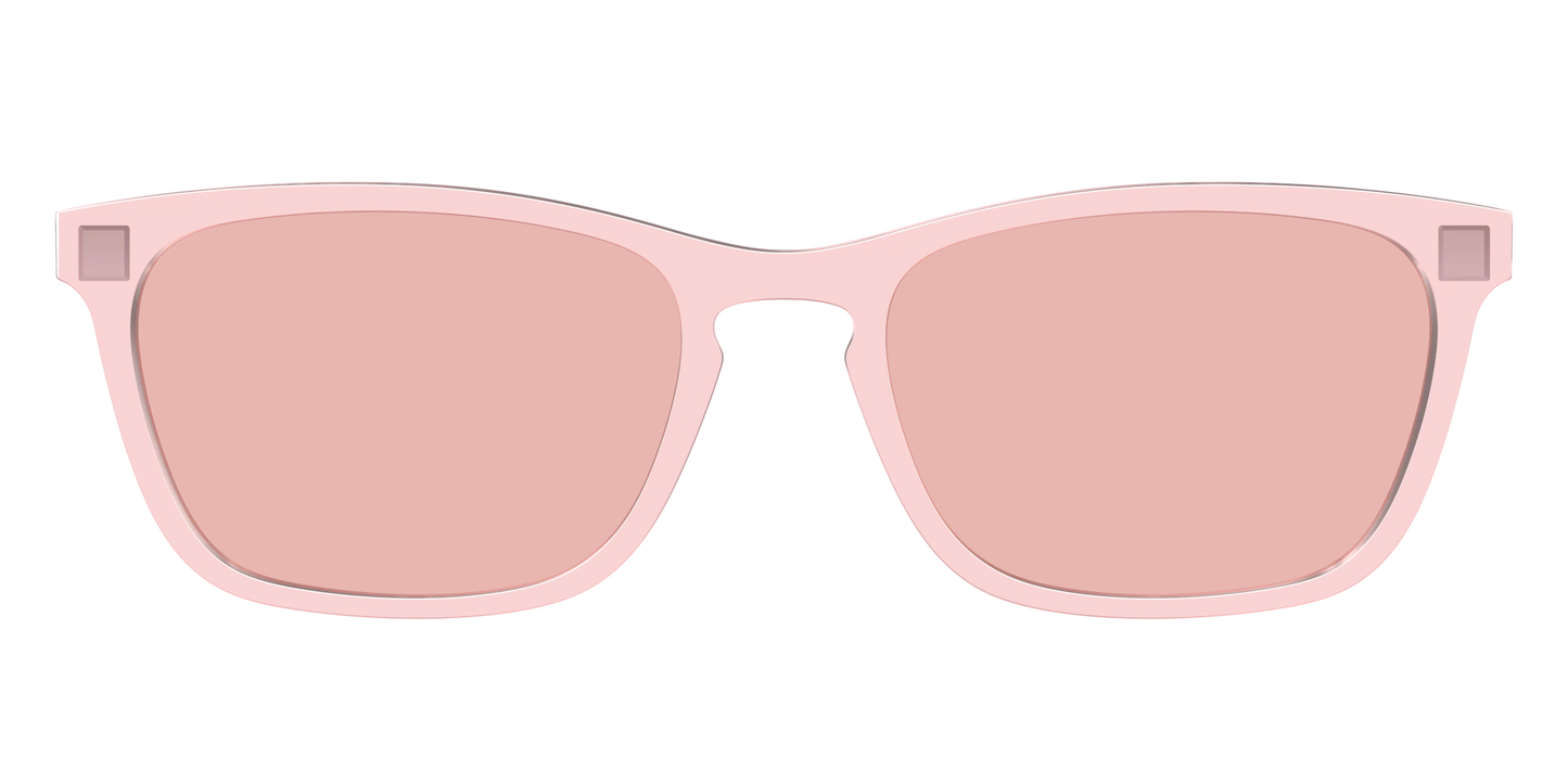 The Pink Crystal With Coral Pink Lens