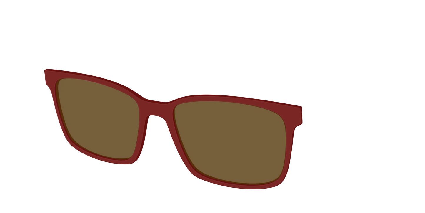 The Polarized Burgundy Sun Top