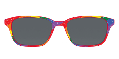 The Polarized Traditional Pride Flag Glitter Sun Top