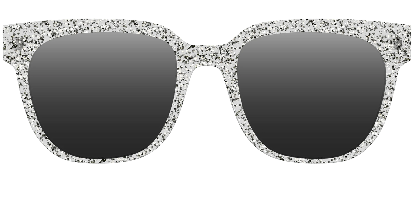 The Polarized Silver Sparkle Sun Top