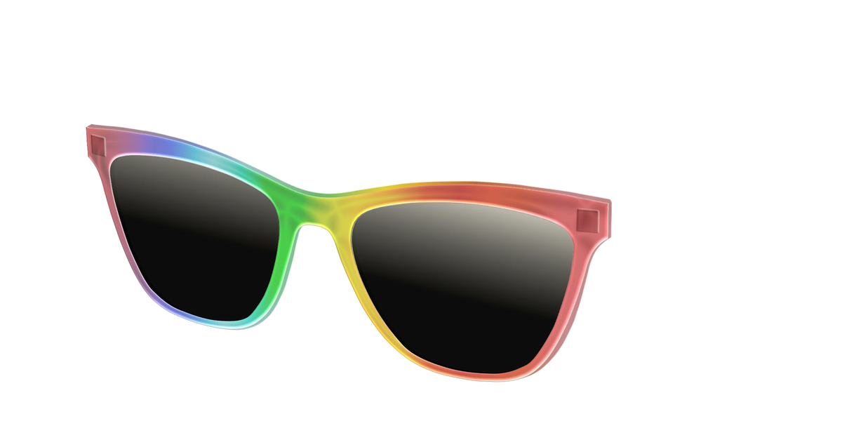 The Polarized Rainbow Gradient Sun Top