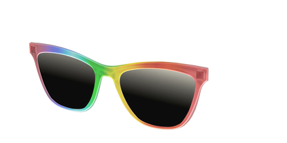The Polarized Rainbow Gradient Sun Top