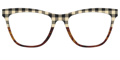 The Ivory Plaid Wood Split