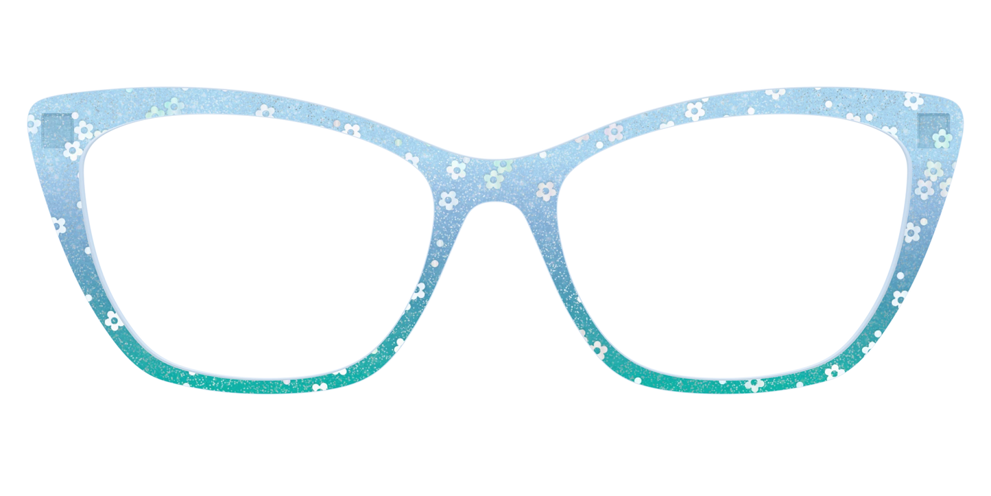 The Sky Blue Crystal with Daisy Glitter