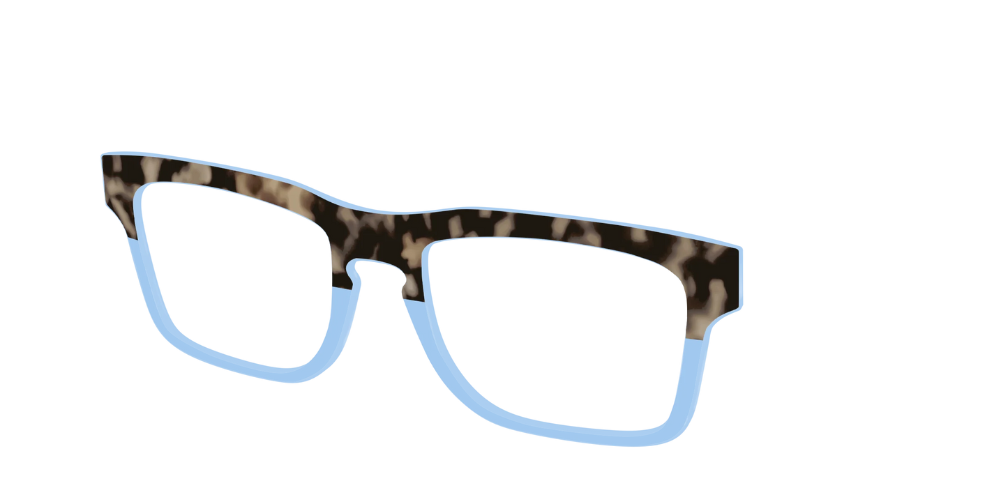The Denim Tortoise Crystal Split