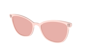 The Pink Crystal With Coral Pink Lens