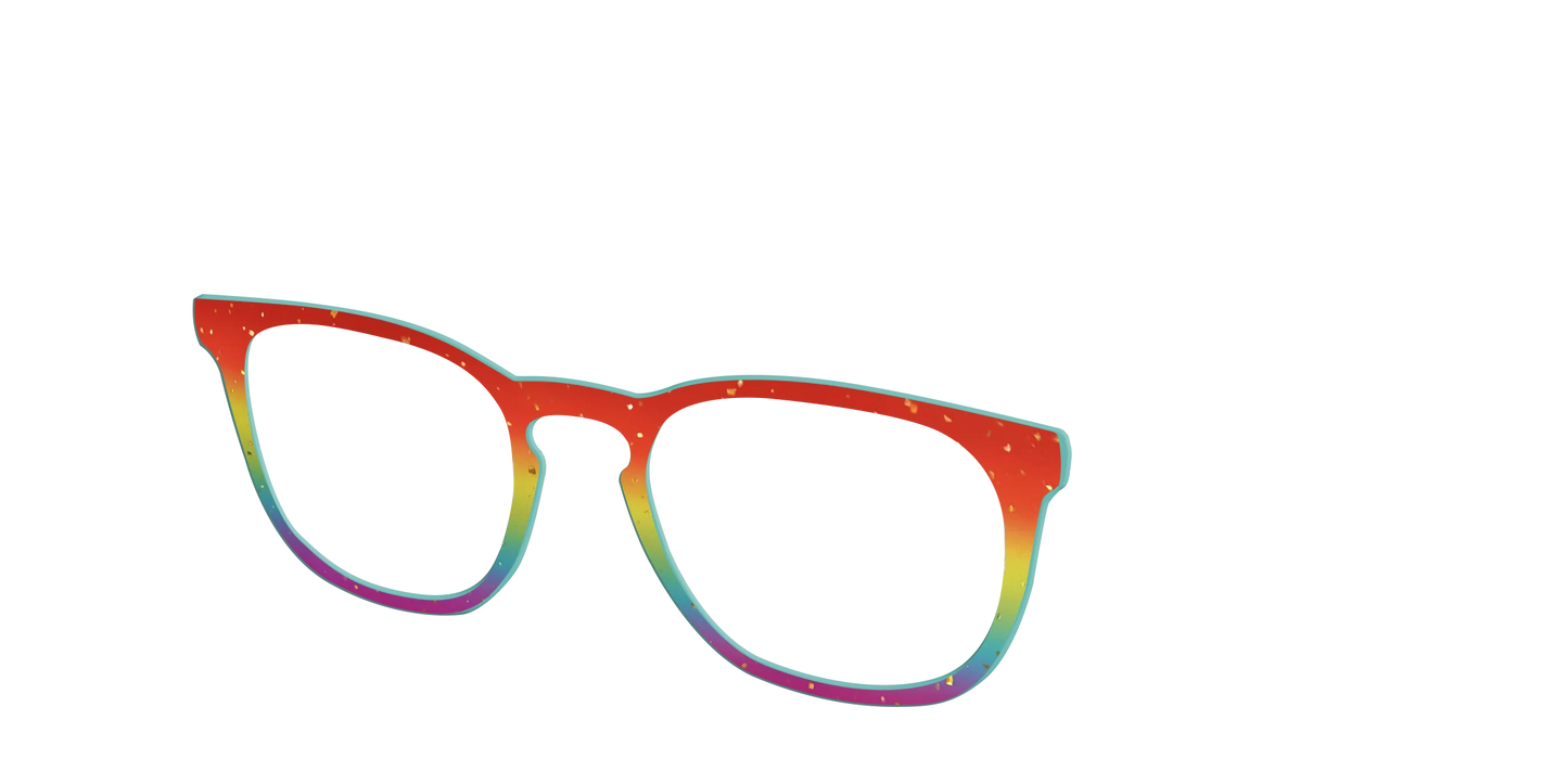 The Spectrum Gradient with Gold Flakes