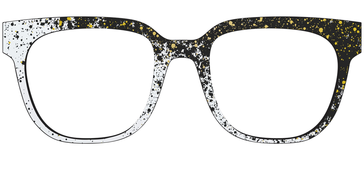 The Black & White Splatter