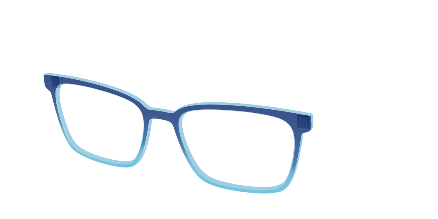 The Indigo to Sky Blue Gradient Crystal