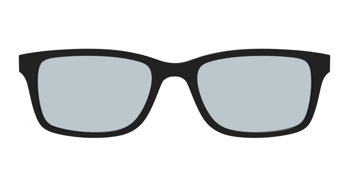 The Black With Slate Blue Lens