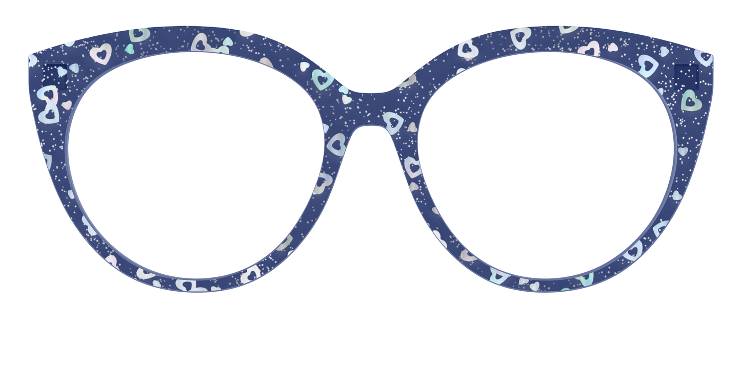 The Denim Heart Glitter Crystal